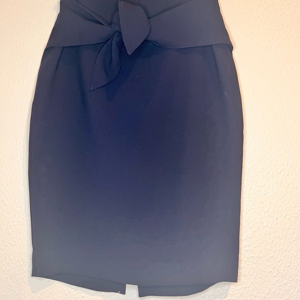 Navy blue pencil skirt